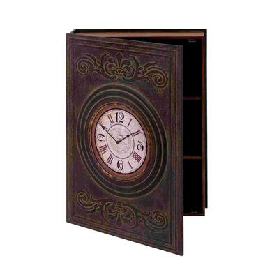 Wood Cafe-de-la-Tour Book Box Clock