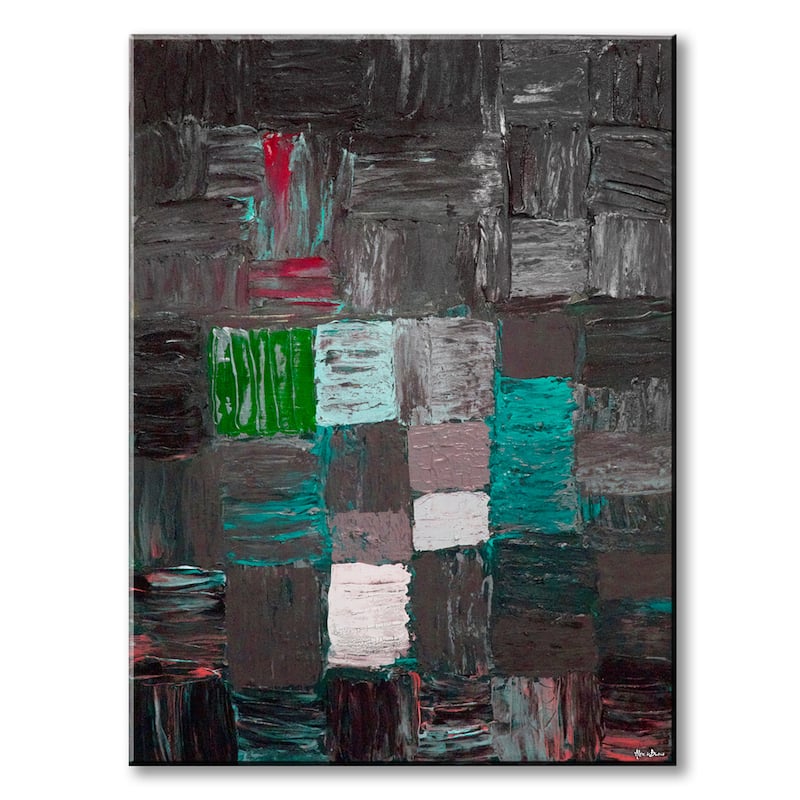 Inkd XLIX' Abstract Wrapped Canvas Wall Art