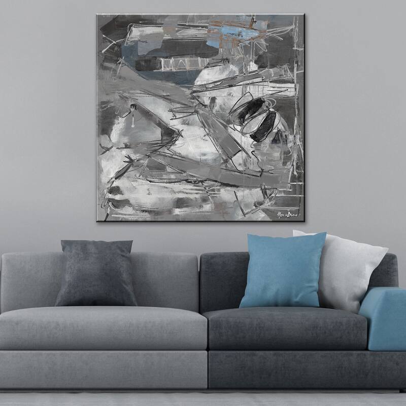 Inkd XLVI' Abstract Wrapped Canvas Wall Art