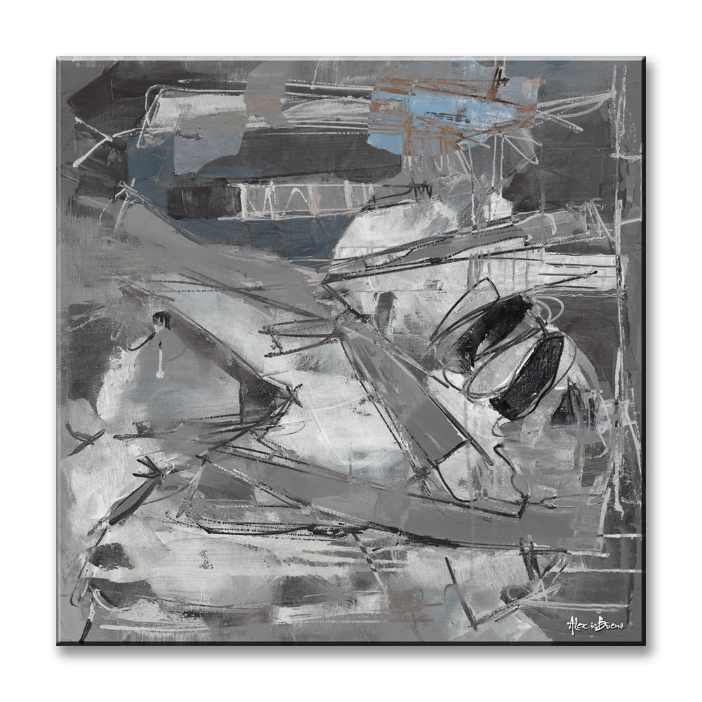 Inkd XLVI' Abstract Wrapped Canvas Wall Art