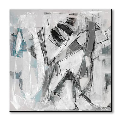 Inkd XLV' Abstract Wrapped Canvas Wall Art