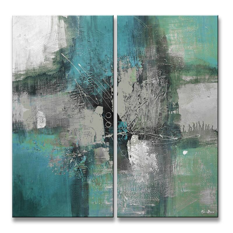 Inkd XXXII' 2-Piece Wrapped Canvas Wall Art Set