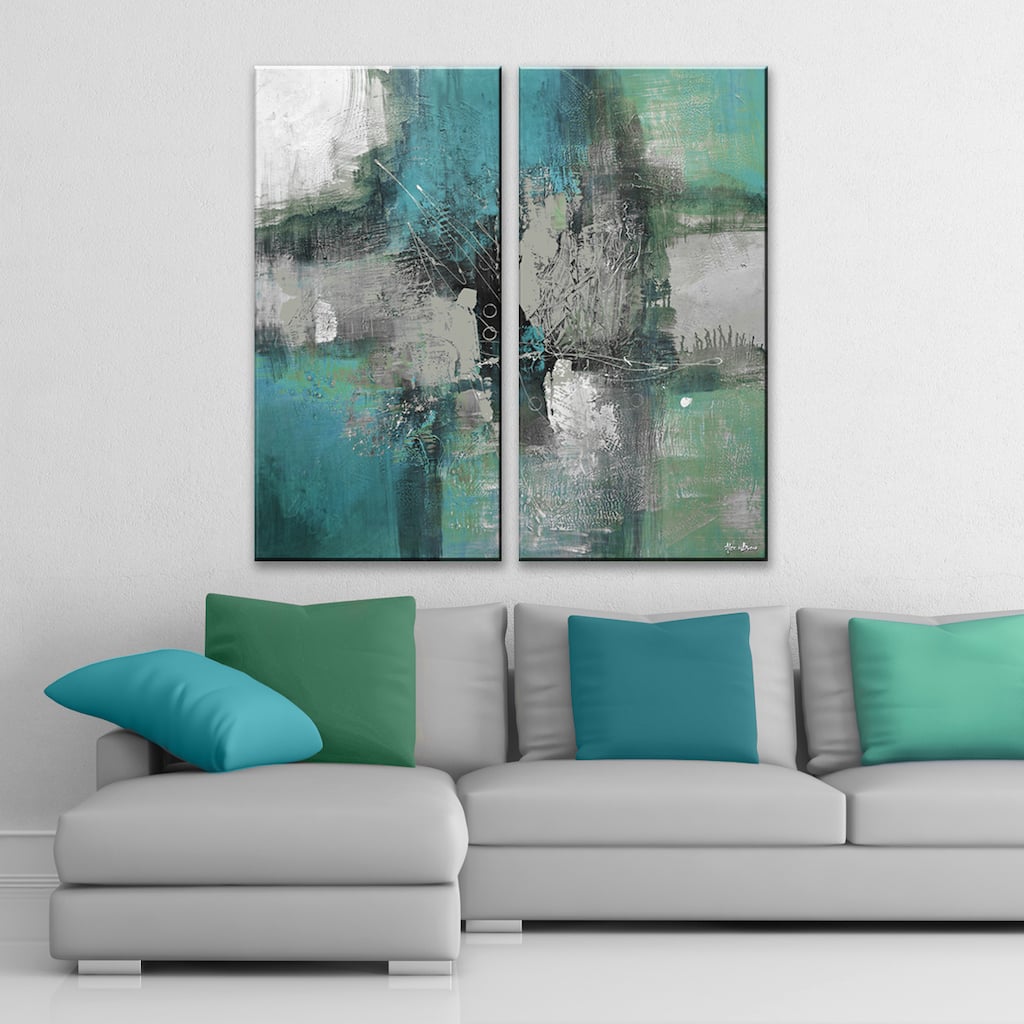 Inkd XXXII' 2-Piece Wrapped Canvas Wall Art Set