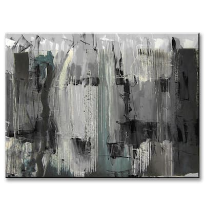 Inkd XLIV' Abstract Wrappedd Canvas Wall Art