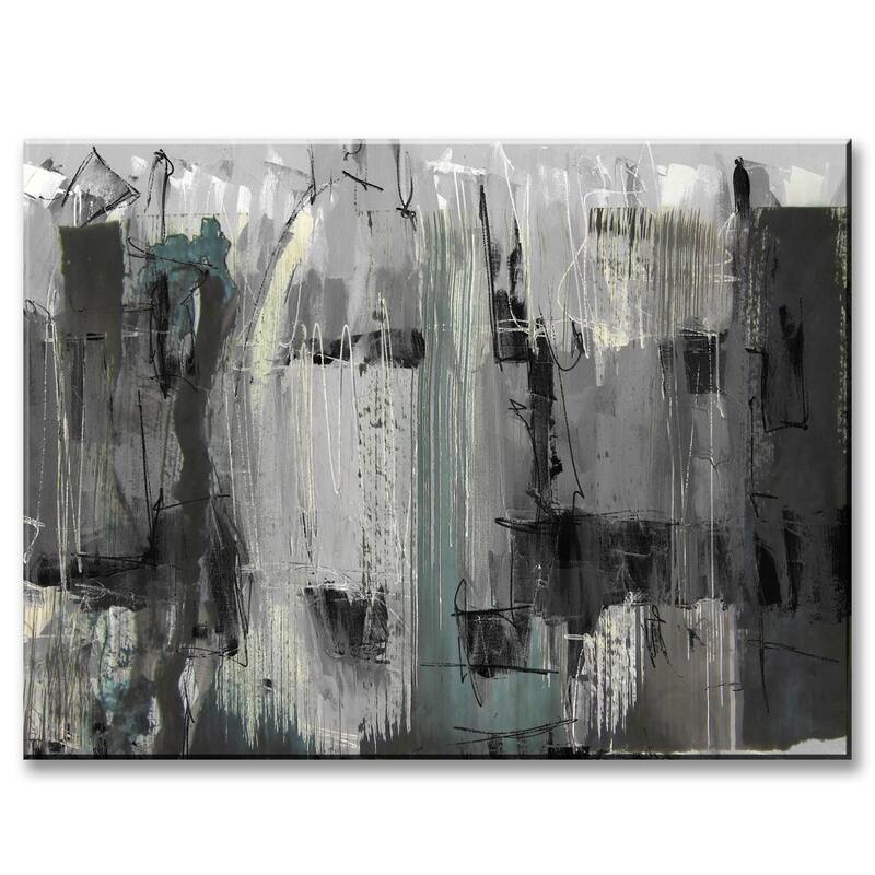 Inkd XLIV' Abstract Wrappedd Canvas Wall Art