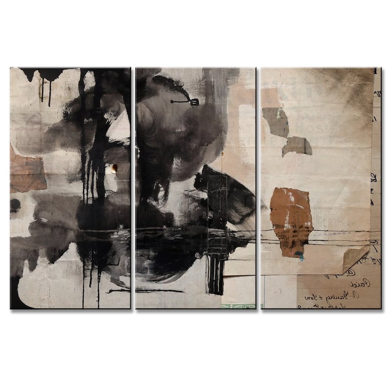 'Inkd XXIX' 3-Piece Wrapped Canvas Wall Art Set