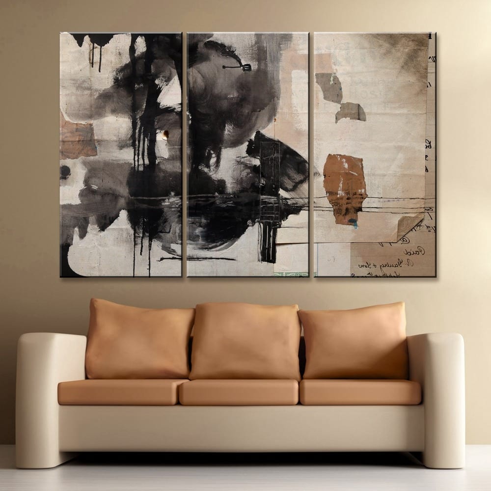 'Inkd XXIX' 3-Piece Wrapped Canvas Wall Art Set