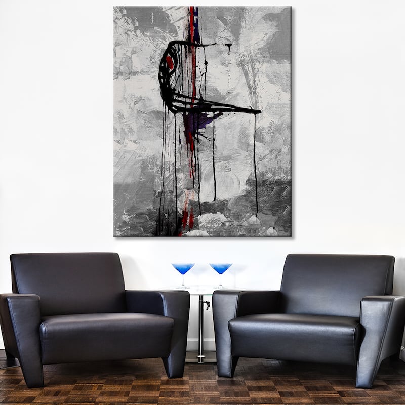 Inkd XXV' Abstract Wrapped Canvas Wall Art
