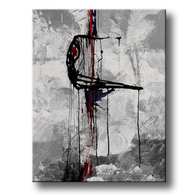 Inkd XXV' Abstract Wrapped Canvas Wall Art