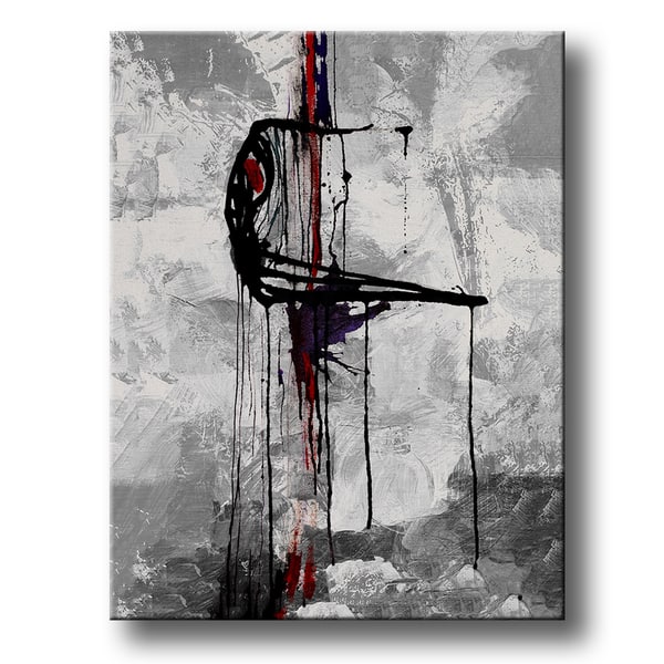 Inkd XXV' Abstract Wrapped Canvas Wall Art Overstock 10023885