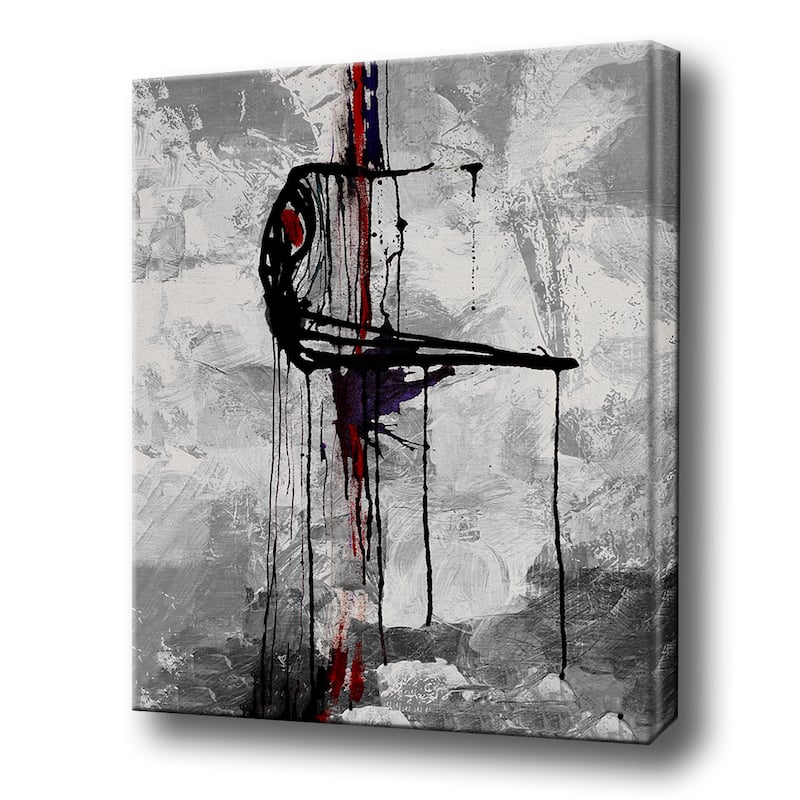 Inkd XXV' Abstract Wrapped Canvas Wall Art