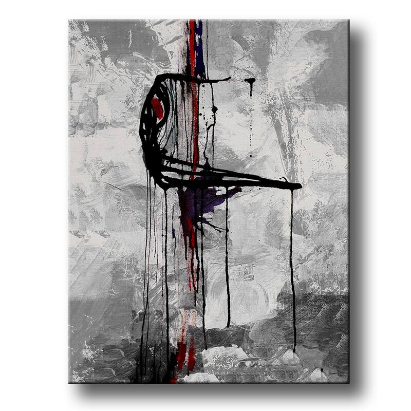 Inkd XXV' Abstract Wrapped Canvas Wall Art