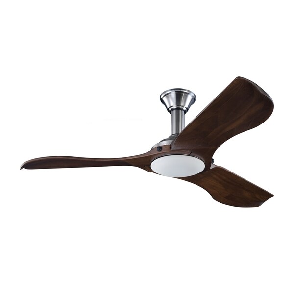 Monte Carlo Minimalist Brushed Steel 56-inch Ceiling Fan