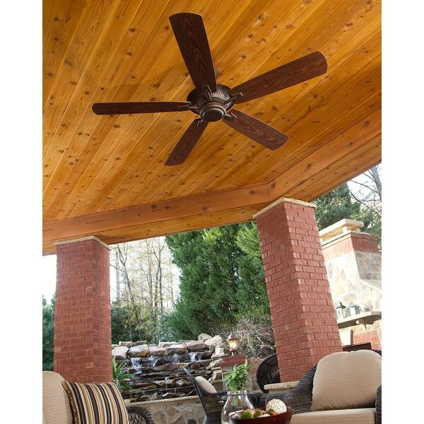 Monte Carlo Cyclone Outdoor Roman Bronze 60 Inch Ceiling Fan