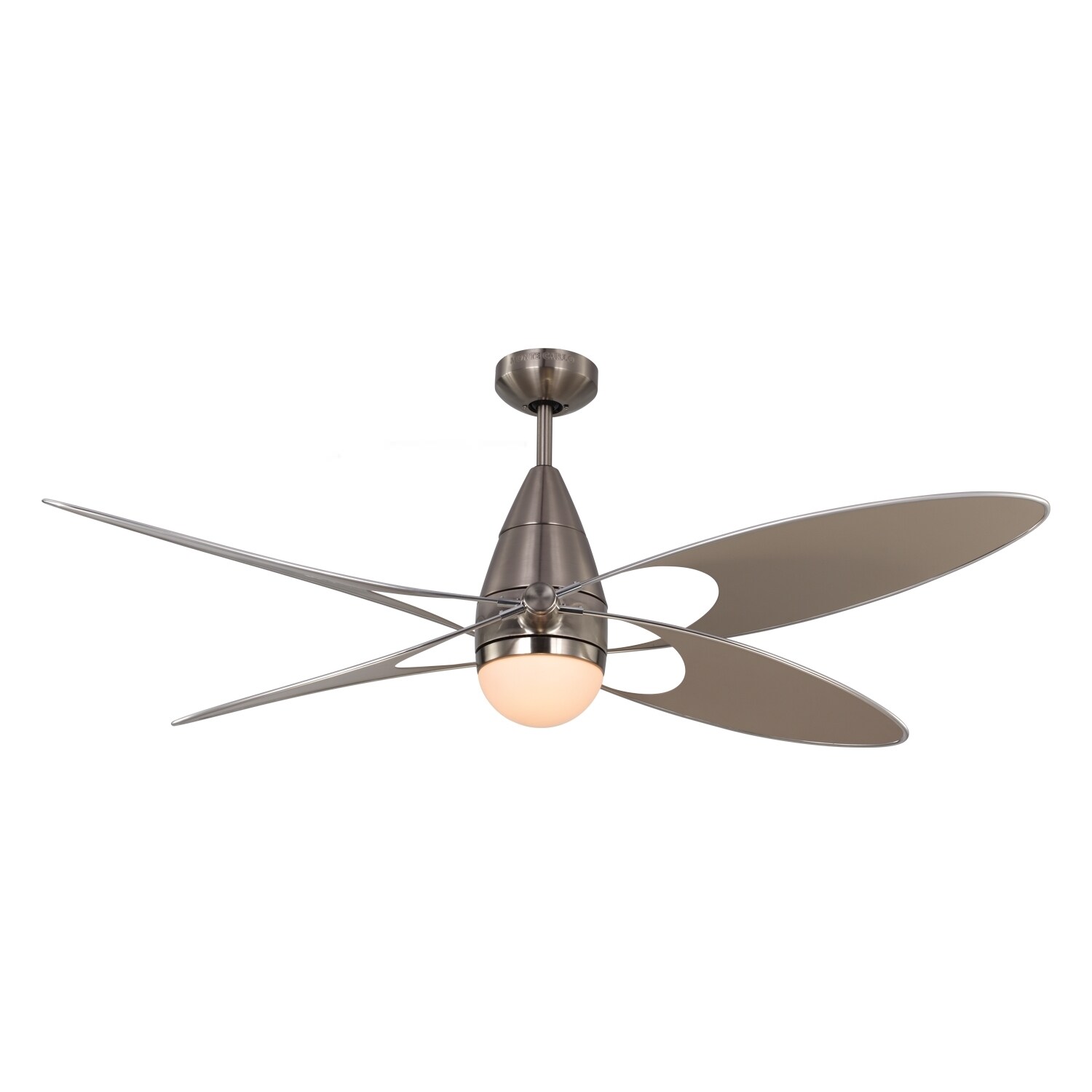 Shop Monte Carlo Butterfly Brushed Steel 54 Inch Ceiling Fan