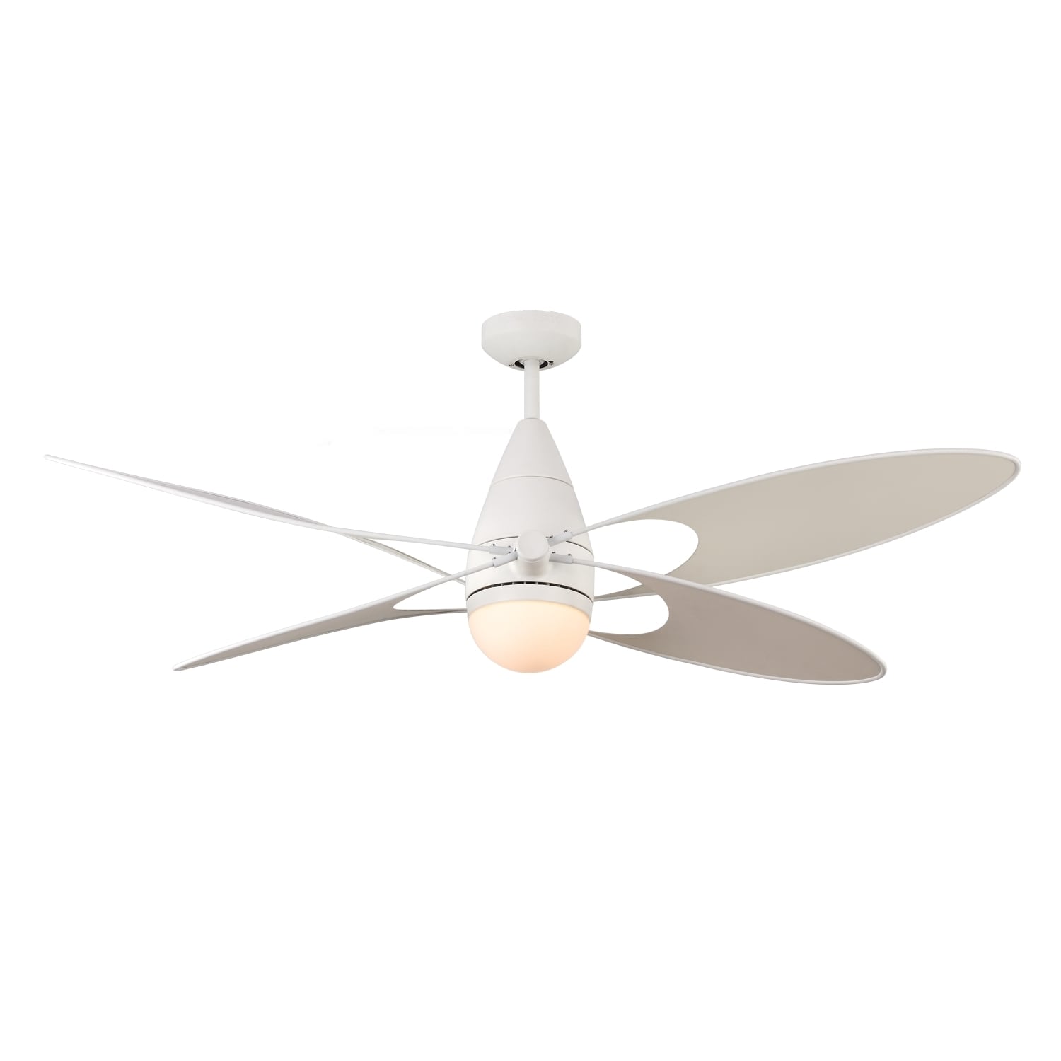 Shop Monte Carlo Butterfly Rubberized White 54 Inch Ceiling Fan