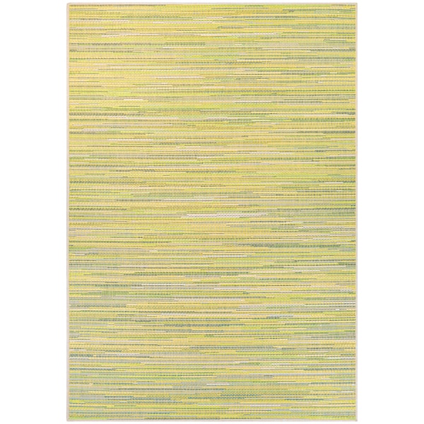 Samantha Yacht/ Sand-Lemon-Lime Indoor/Outdoor Rug - 7'6 x 10'9