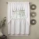preview thumbnail 1 of 2, Opaque Ribcord Kitchen Curtain Pieces - Tiers/ Valances/ Swags Swag Pair - White
