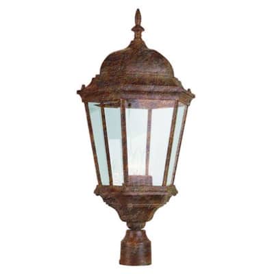 Trans Globe Classical 3 Light Lantern Head Post Lamp