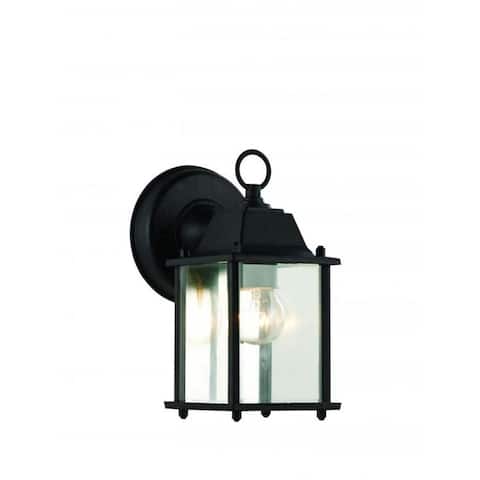 GuisseppeImports 40455 BK One Light Wall Lantern Patrician Black - Exact Size