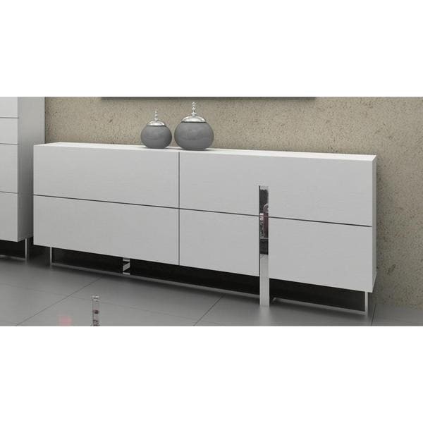 Shop Modrest Voco Modern White Bedroom Dresser Ships To Canada