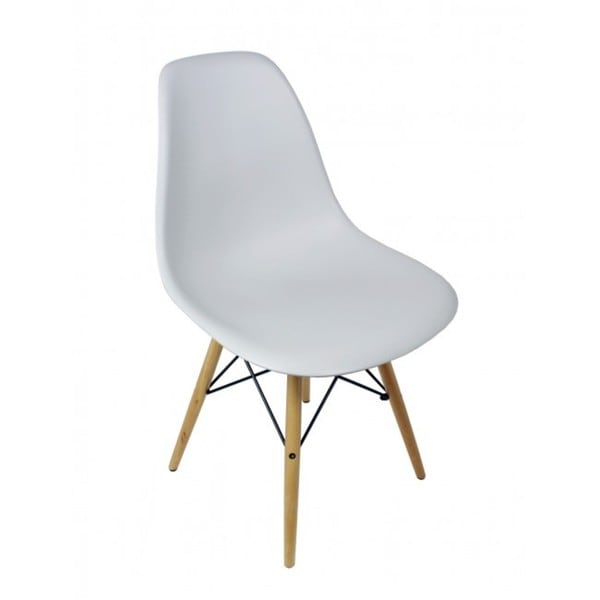 Light Gray Eiffel Style Plastic Dining Shell Chair. Opens flyout.