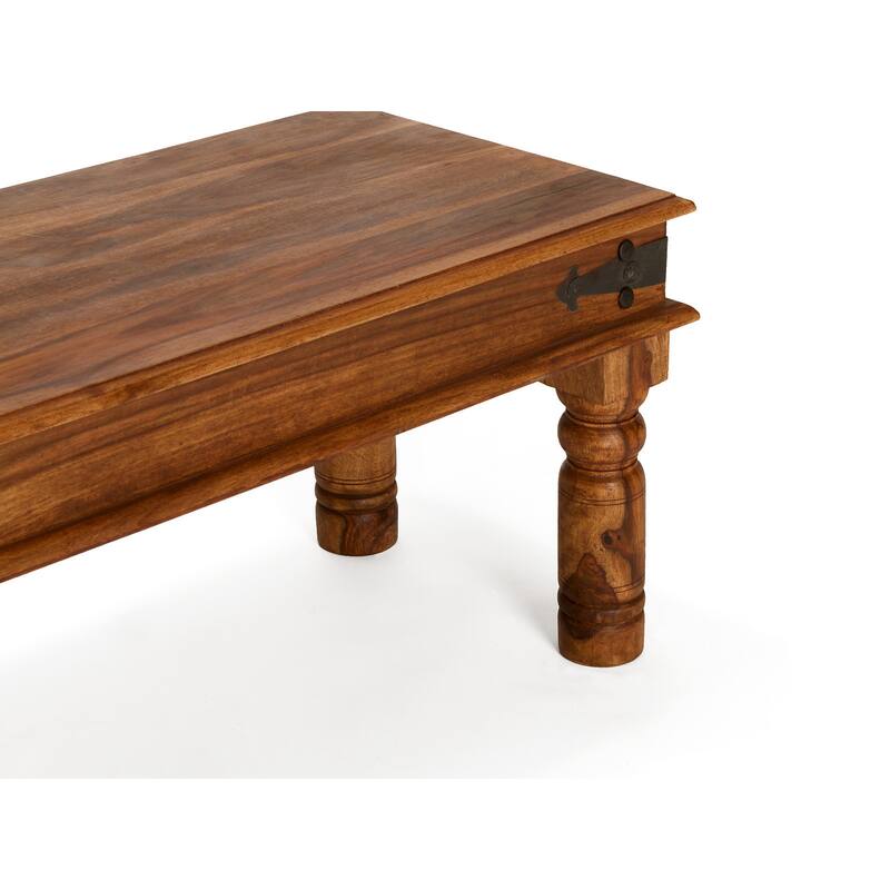 Handmade Thakat Rustic Bench (India) - 60" x 16" x 18"