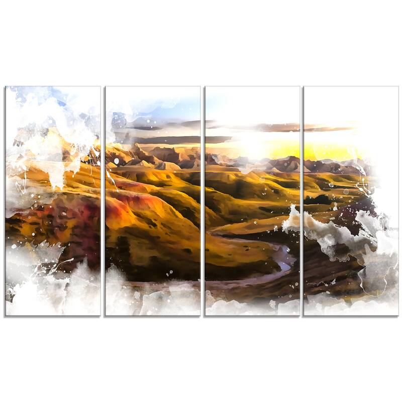 Design Art "US Valley Landscape" Canvas Art