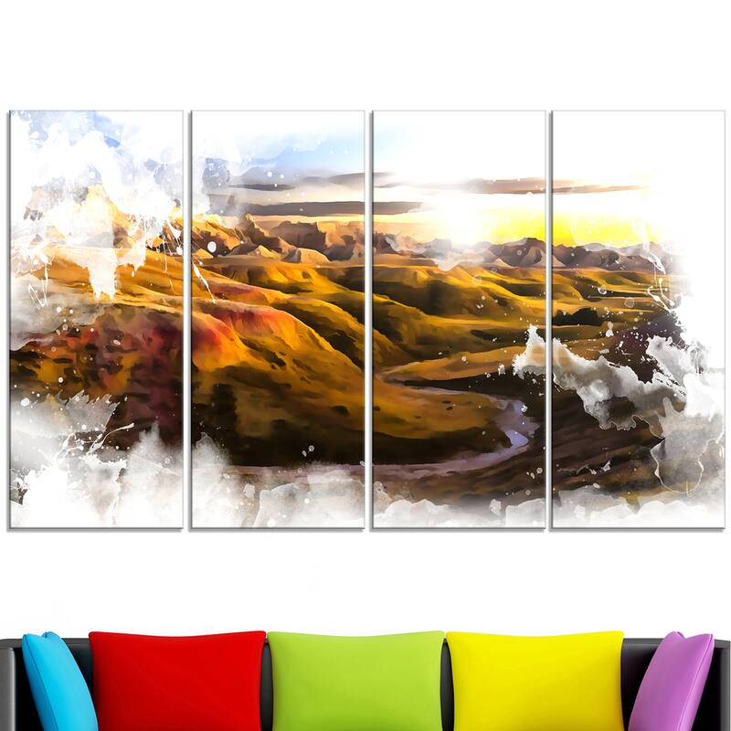 Design Art "US Valley Landscape" Canvas Art