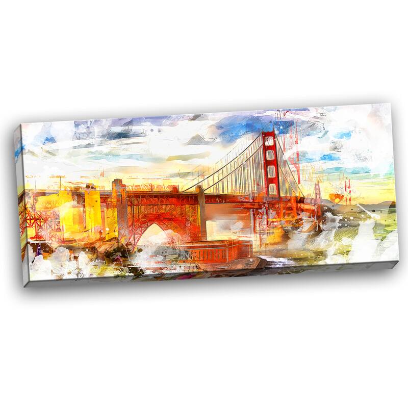 Design Art "Colorful San Francisco" Canvas Art