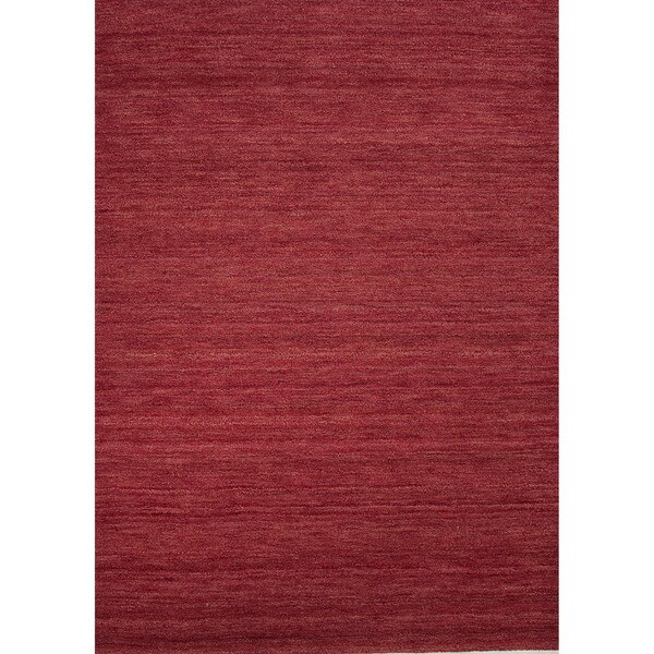 Solids/ Handloom Solid Pattern Red/ Red Area Rug (8' x 10') - Free ...