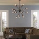 preview thumbnail 1 of 2, Beam Stainless Steel Chandelier Silver