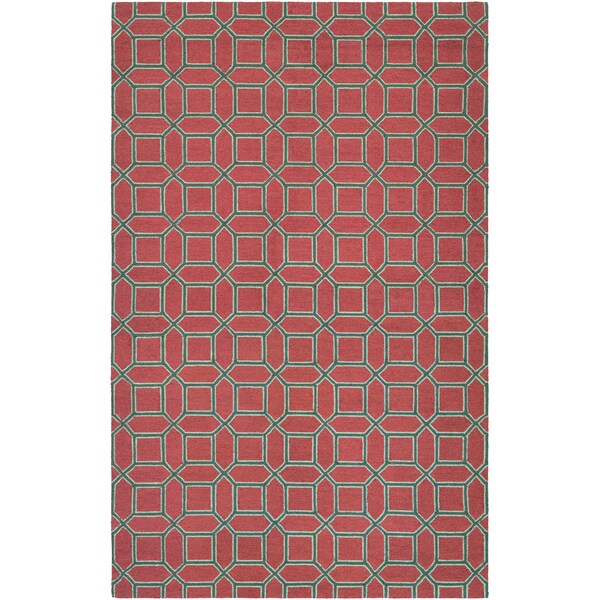 Bowery Havemeyer Crimson-Brown Area Rug - 7'9" x 10'7"