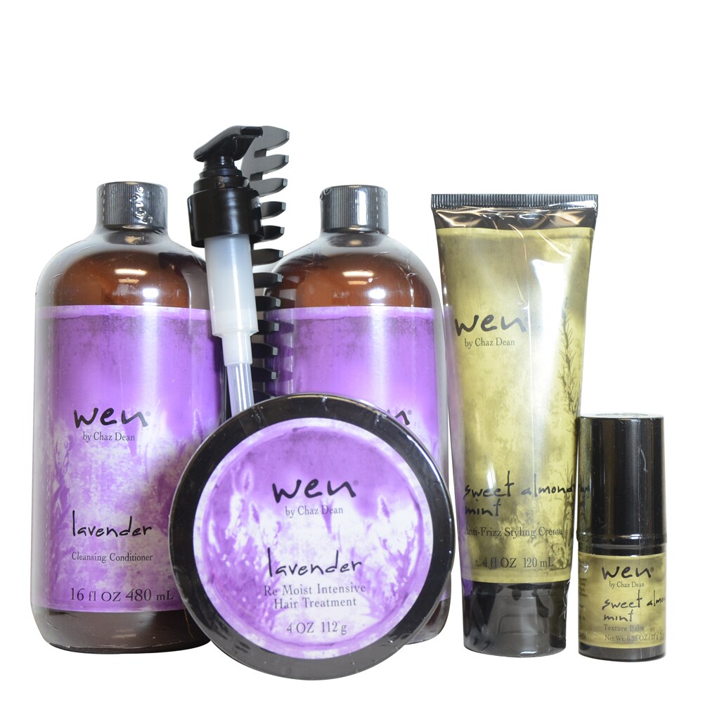 Shop Wen Lavender Hair Care 5 Piece Kit Free Shipping Today