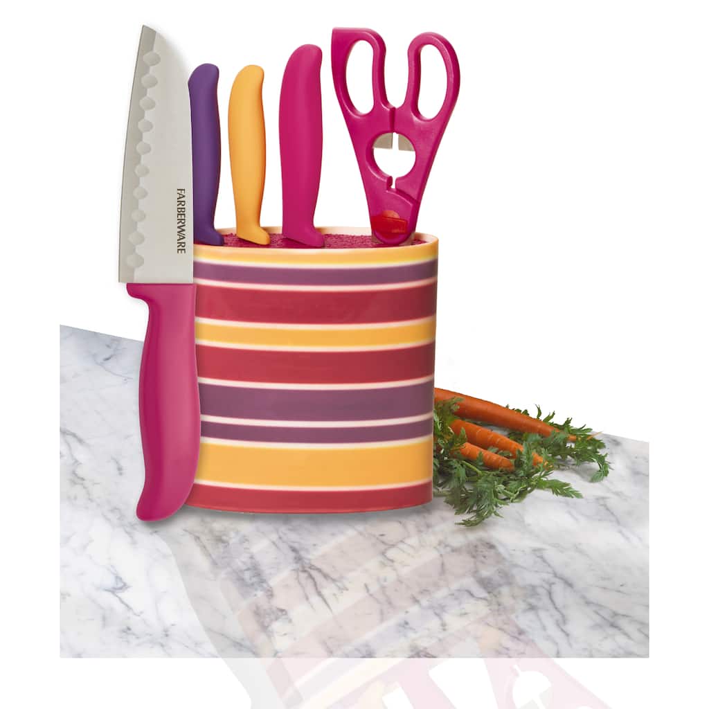 Farberware 5-piece Prep Set in Oval Stripe Block