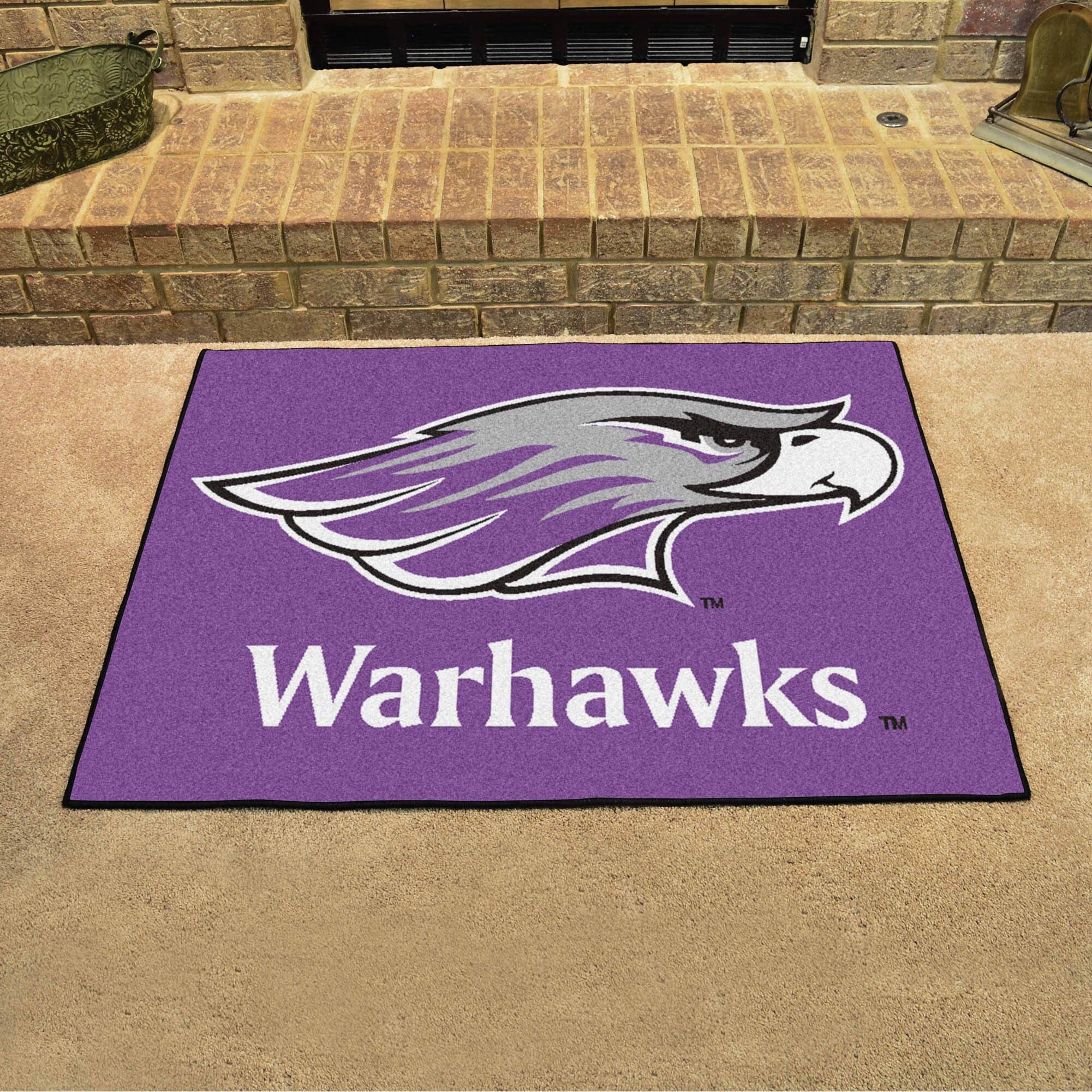 FANMATS NCAA Univ of Wisconsin Whitewater Warhawks Nylon Face All-Star Rug