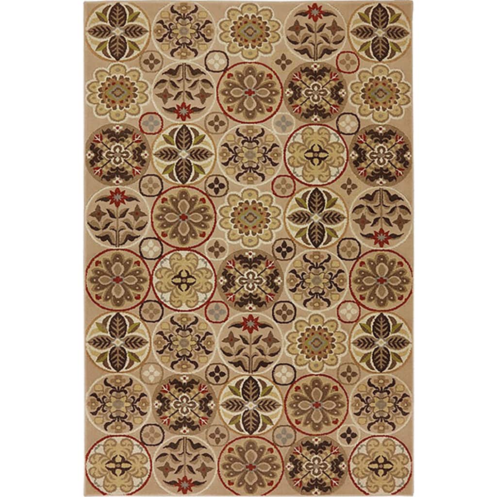 Harbor Bay Floral Quilted Area Rug