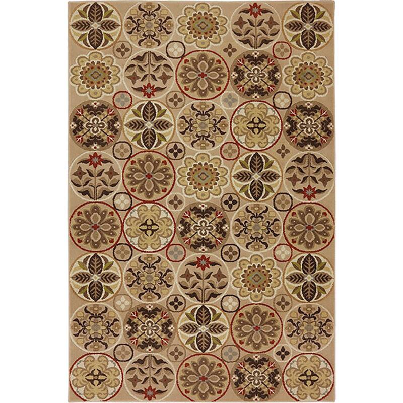 Harbor Bay Floral Quilted Area Rug