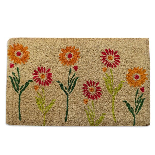 Shop First Impression Spring Flowers Extra Thick Decorative Coir Door ...