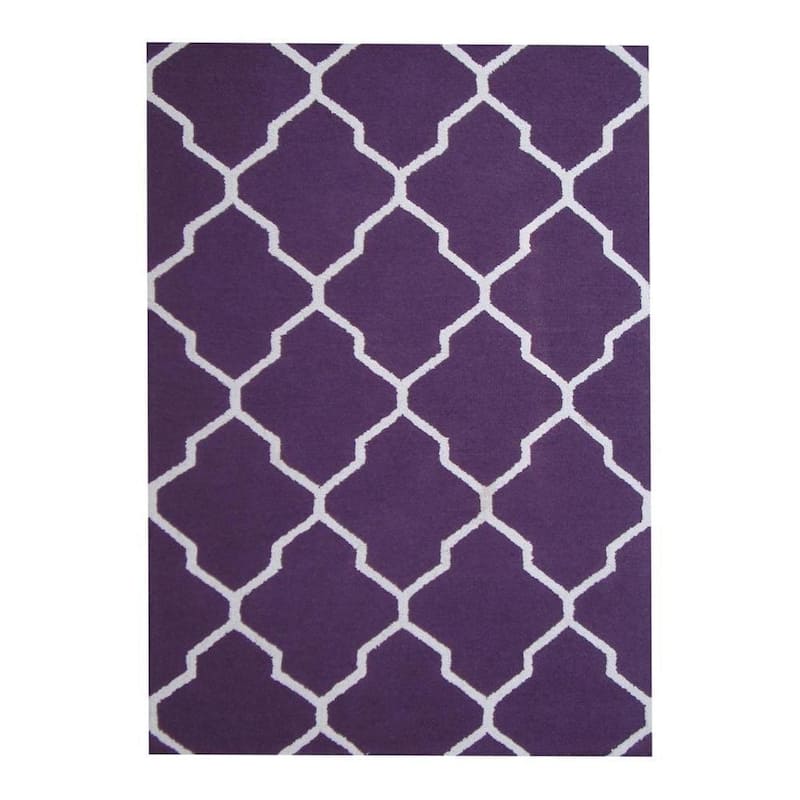 HERAT ORIENTAL 5' x 7' Handmade Trellis Wool Rug - 5' x 7'