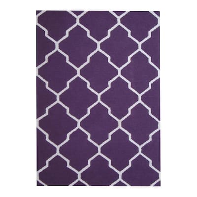 HERAT ORIENTAL 5' x 7' Handmade Trellis Wool Rug - 5' x 7'