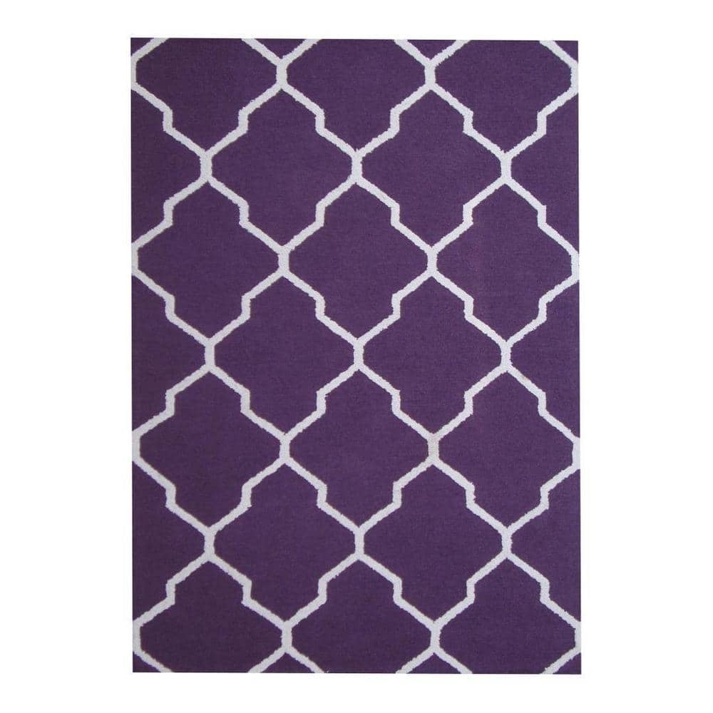 HERAT ORIENTAL 5' x 7' Handmade Trellis Wool Rug - 5' x 7'