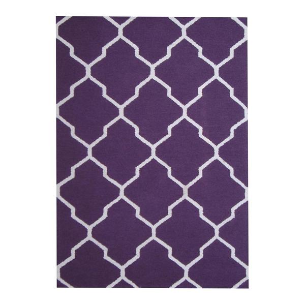 Handmade Wool Rug (India) - 5' x 7'. Opens flyout.