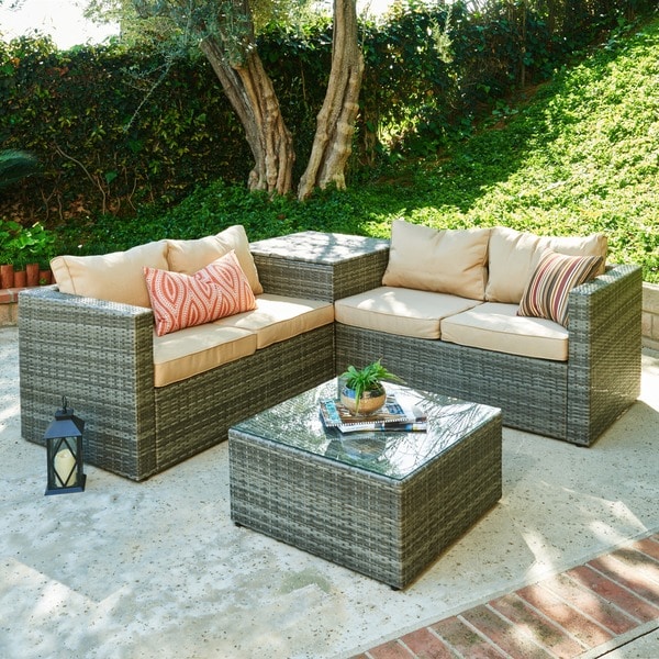 overstock loungeset wicker