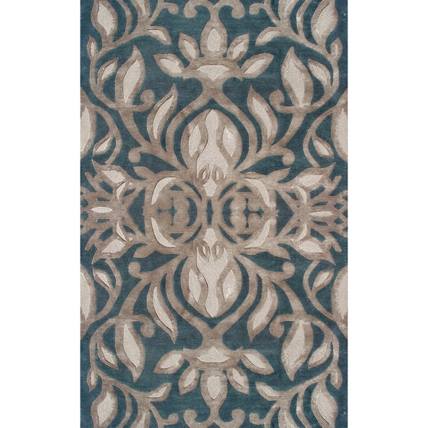 Hand tufted And Hooked Antionette Wool and Silk Area Rug (5 x 8)