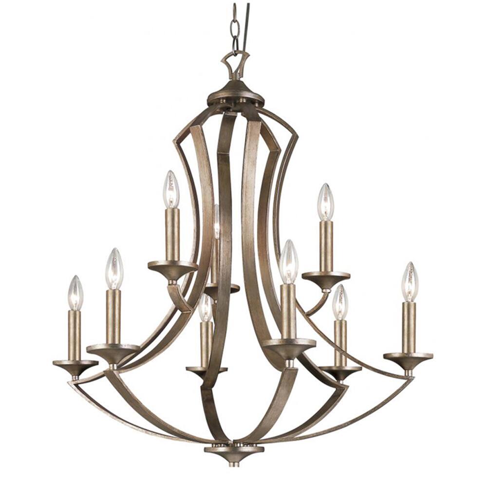 Cambridge 9-Light Bronze 29 in. Chandelier