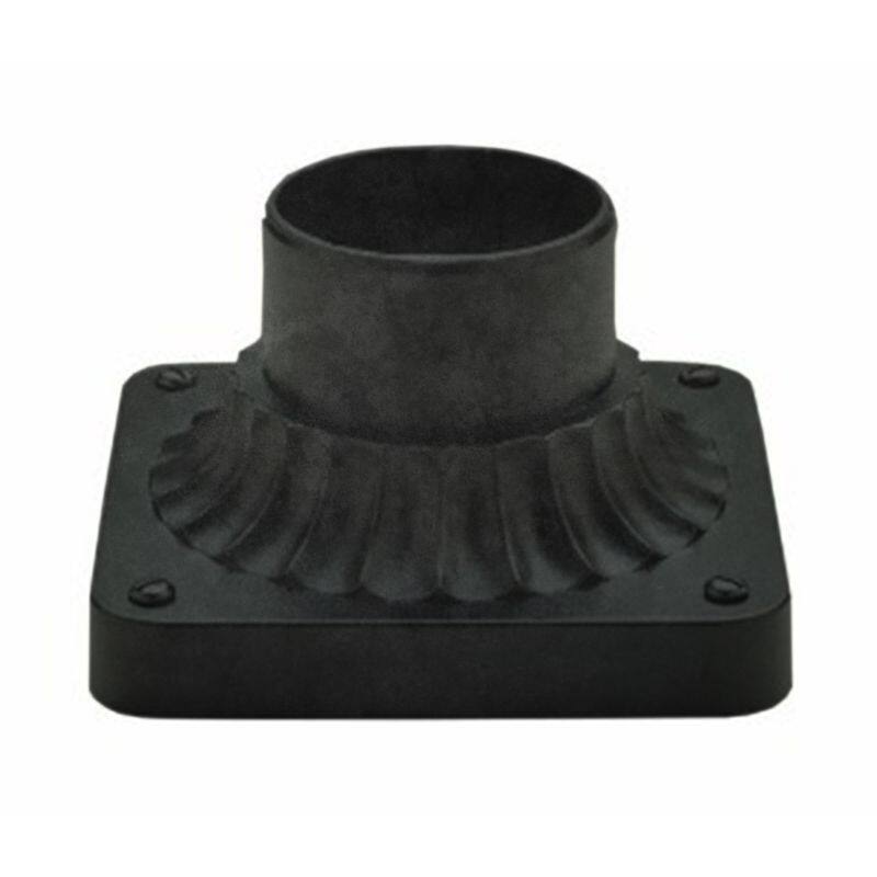 Cambridge Black 5.5 in. Outdoor Post Light Base Bed Bath & Beyond