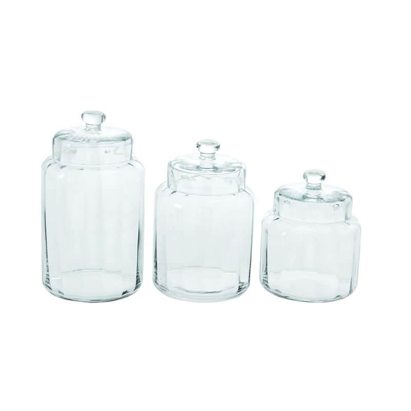 Glass Simple Kitchen Jar Set
