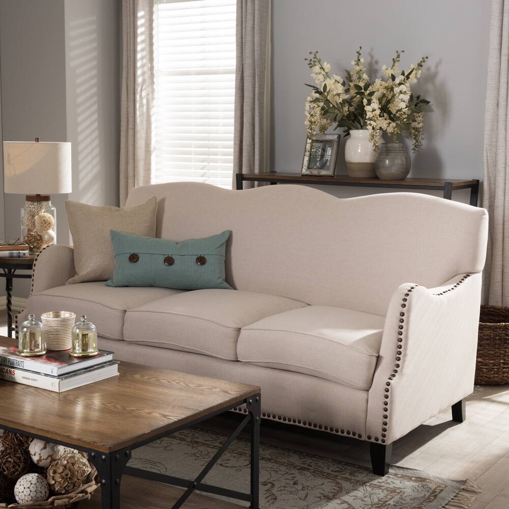 Penzance Beige Linen Sofa