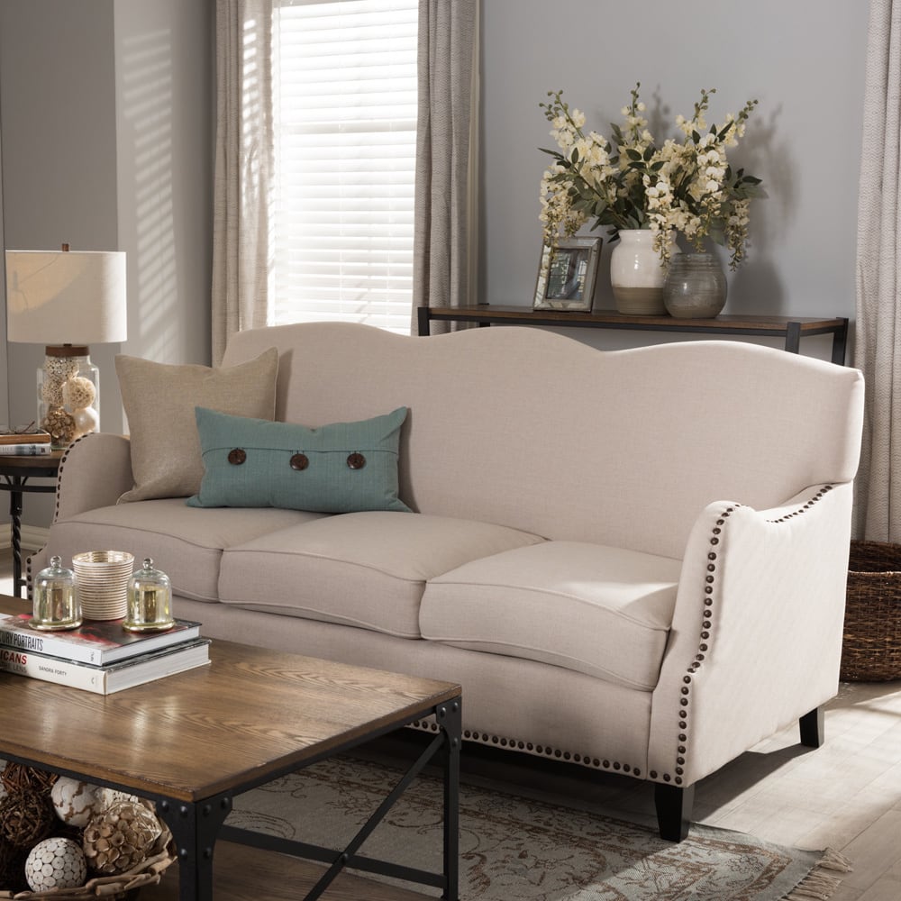 Penzance Beige Linen Sofa
